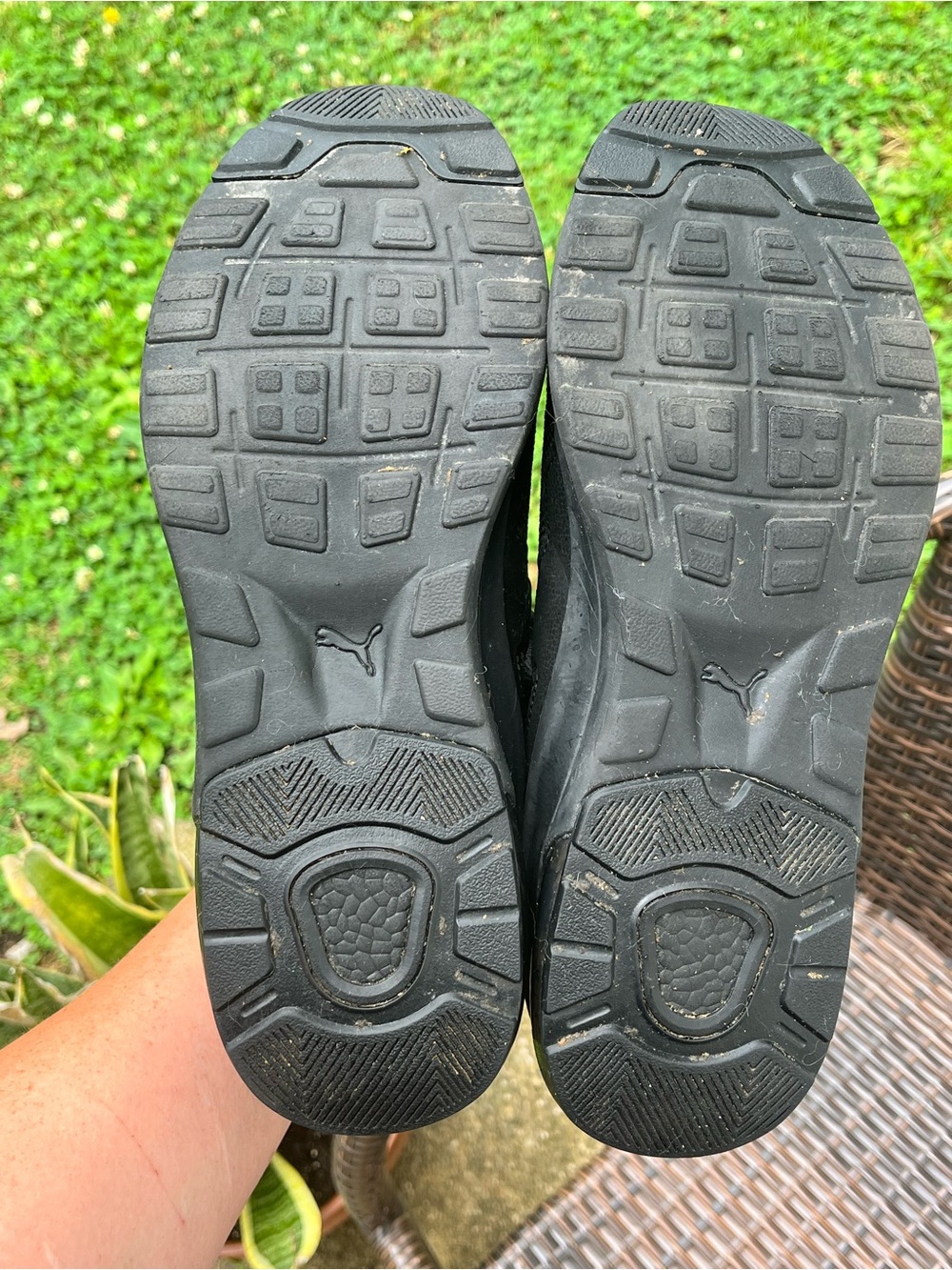Puma Black Mesh Lace-Up Athletic Sneakers - Picture 5 of 6